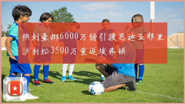 热刺豪掷6000万镑引援恩迪亚耶里沙利松3500万重返埃弗顿